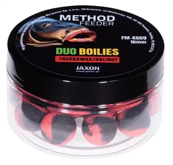 Duo-Boilies Method Feeder Erdbeere/Heilbutt 40g 16mm