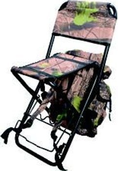 Konger Stuhl mit Rucksack und Rutenhalter - Farbe Grün