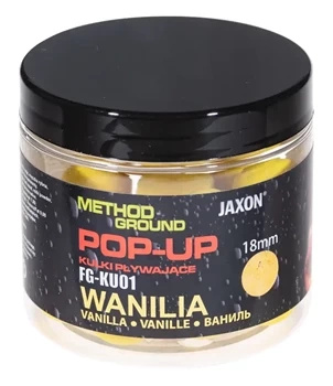 Jaxon Method Ground Vanilla Pop-Up Balls 50g / 18mm