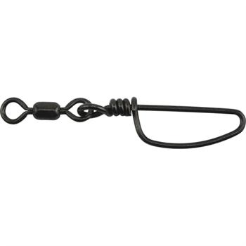 Drachenwirbel mit Sicherheitsstift Mighty-Mini/Edelstahl 70LB-5Stk.- Schwarz