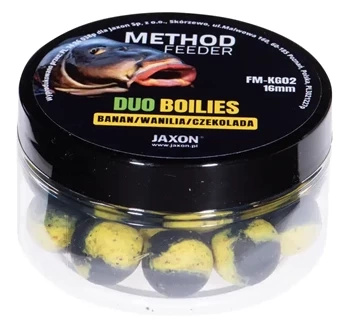 Duo-Boilies Method Feeder Banana/Vanilla/Chocolate Balls 40g 16mm