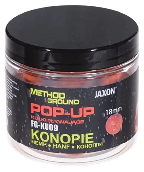 Jaxon Method Gemahlene Hanf Pop-Up Kugeln 50g / 18mm