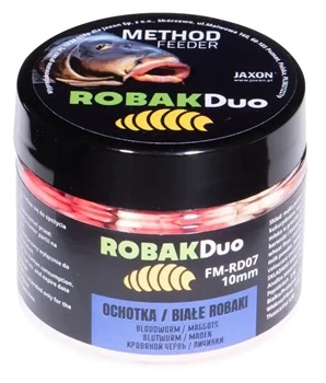 Wurm Duo Mückenwurm/Weiße Würmer 25g 10mm