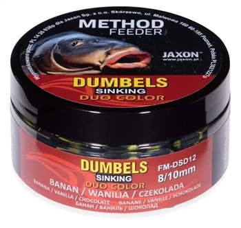 Dumbels Duo Color Sinking Method Feeder Banane/Vanille/Schokolade 50g 8/10mm
