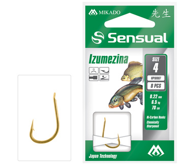 Rigged Leaders - SENSUAL - IZUMEZINA No. 4 G / line: 0.22mm/70cm - op.8pcs.