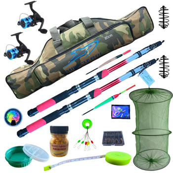 Angelset Schwimmer-Grund, 2 Ruten, 2 Rollen, Zubehör