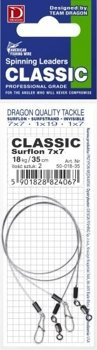 Dragon Raubfischvorfach 1x7 Surflon CLASSIC 9kg-20cm - 2stk.