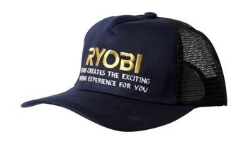 Ryobi Czapka Baseball z Siatką - Niebiesko-Czarna