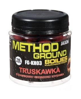 Jaxon Kulki Haczykowe Method Ground Truskawka - 100g / 16mm
