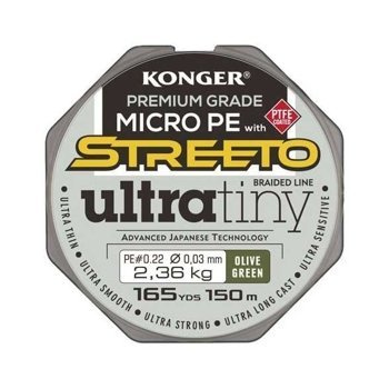 Konger Streeto Ultra Tiny geflochtene Schnur 0,03mm / 150m / 2,36kg