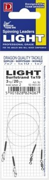 Dragon Raubfischvorfach 1x19 Surfstrand LIGHT 5kg-15cm-2stk.