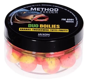 Duo-Boilies Method Feeder Pineapple/Tutti-Frutti/Strawberry 40g 16mm