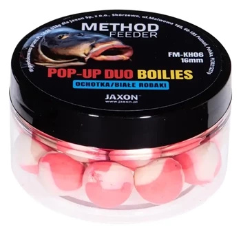 Pop-Up Duo-Boilies Method Feeder Mückenwurm/Weiße Würmer 40g 16mm