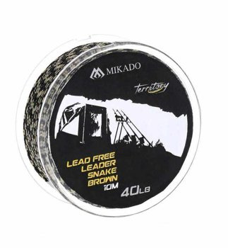 Mikado Leader Bleifrei Vorfach - 40lbs/10m - Dark Camo