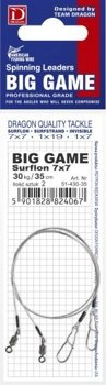 Dragon Raubfischvorfach Fluorocarbon BIGGAME 25kg-15cm-2stk.
