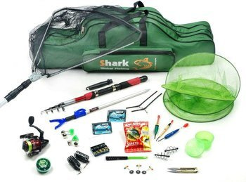 Promo Angelset Tele 2.4m Rute, Rolle, Tasche, Kescher