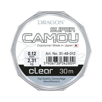 Dragon Żyłka SUPER CAMOU Clear 0.08mm - 1.17kg - 30m