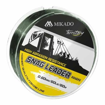 Mikado Shooting Leader - Snag Leader Khaki 45lbs/0.50mm/80m