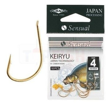 Mikado Hooks Sensual Keiryu W / Ring 4 Czerw.-10pcs