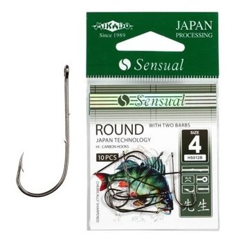 Mikado Hooks Sensual Round Barbed 2 - Black - 10x