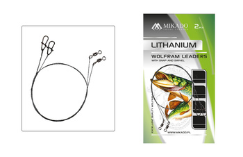 Mikado Tungsten Leader FS - 25cm/15 kg - 2 pcs